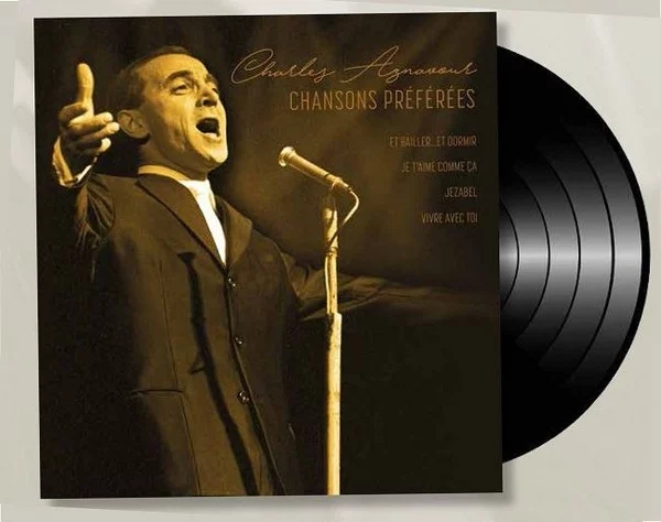 0001733861001-1.jpg Charles Aznavour Chansons Preferees - Plak - Görsel 1