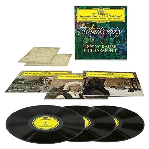0001745393001-1.jpg Yevgeny Mravinsky, Leningrad Philharmonic Orchestra Tchaikovsky: Symphony No. 4, 5 & 6 - Plak - Görsel 1