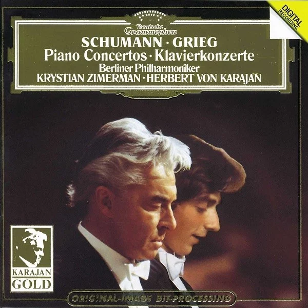 0001748428001-1.jpg Krystian Zimerman, Herbert von Karajan, Berliner Philharmoniker Schumann, Grieg: Piano Concertos - Plak - Görsel 1