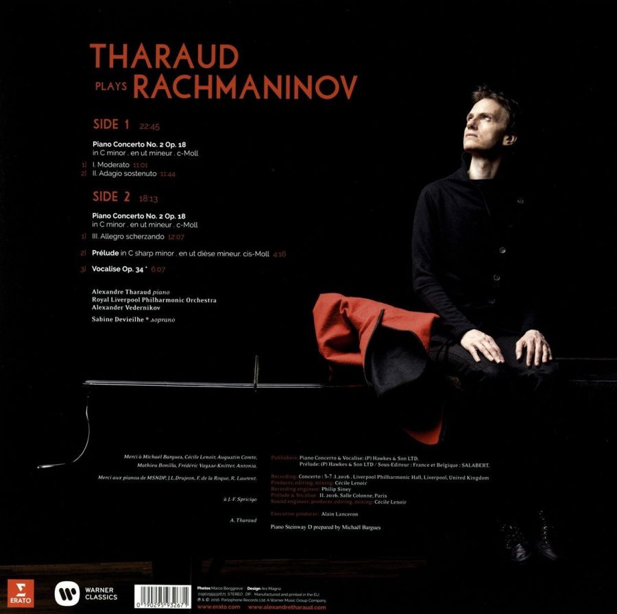 Alexandre Tharaud Rachmaninov: Piano Concerto No. 2 Op. 18 - Plak - Görsel 2