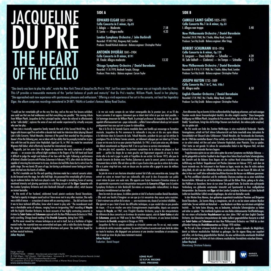 Jacqueline du Pré The Heart Of The Cello - Plak - Görsel 2