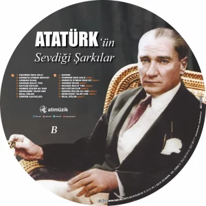 Atatürk'ün Sevdiği Şarkılar Resim Baskılı - Plak