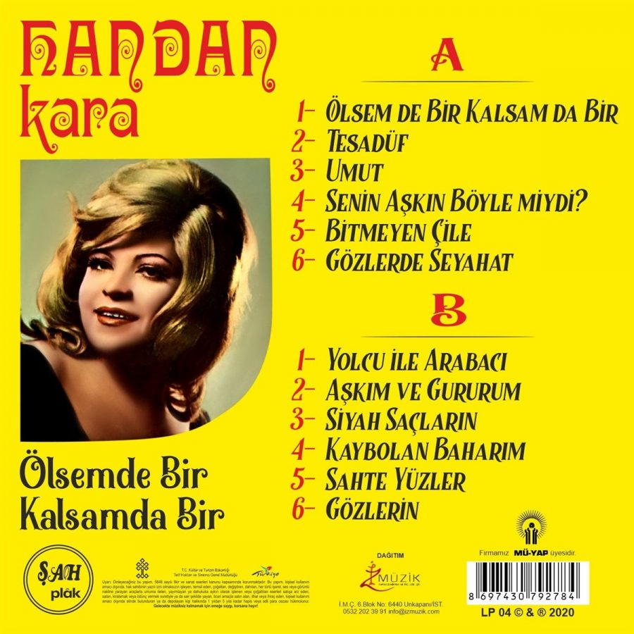 Handan Kara Ölsem de Bir Kalsam da Bir - Plak
