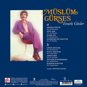 Müslüm Gürses Esrarlı Gözler Plak