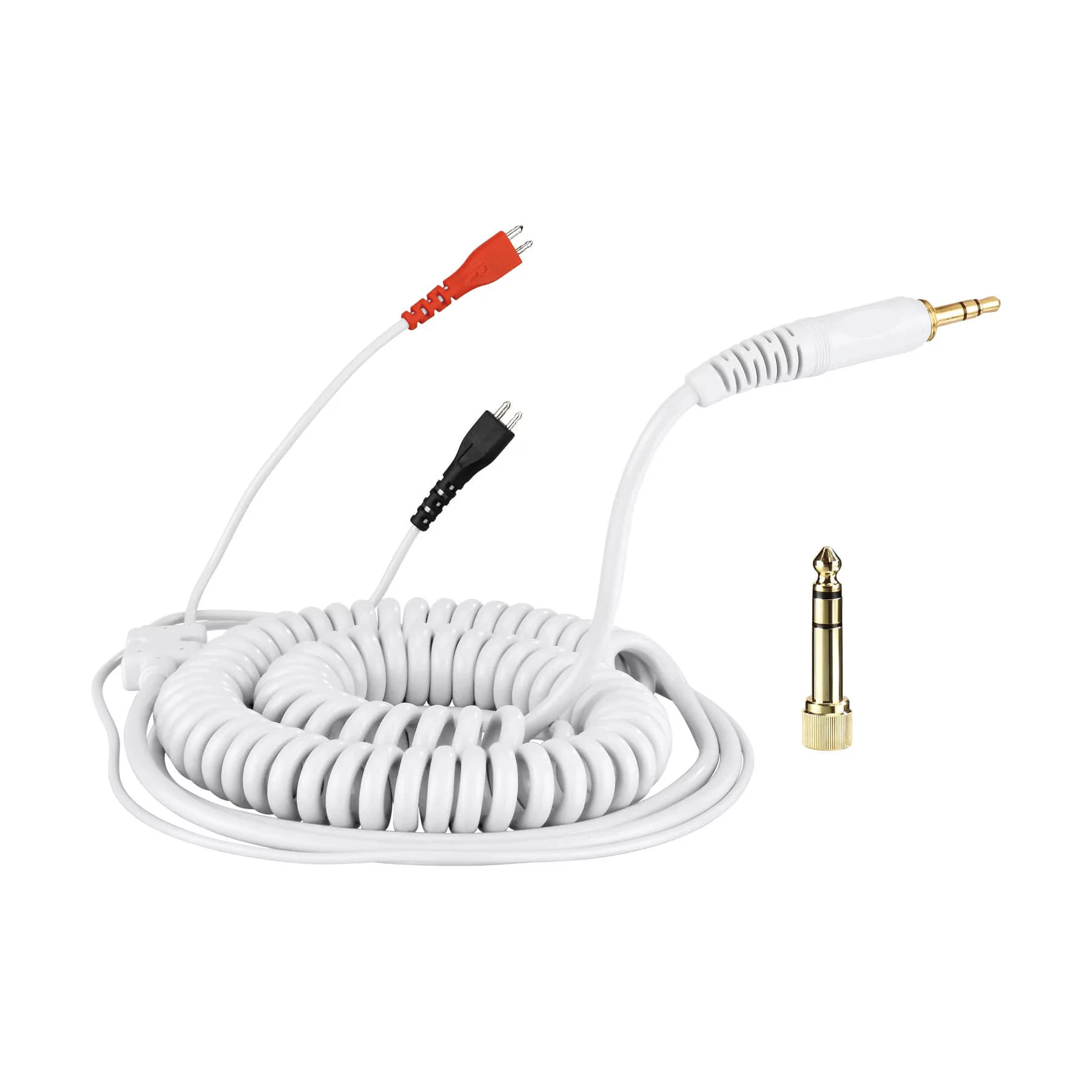 spiral-cord-deluxe-sennheiser-hd-25-beyaz-kablo-35-metre Spiral Cord DeLuxe Sennheiser HD 25 Beyaz Kablo / 3,5 Metre - Görsel 1