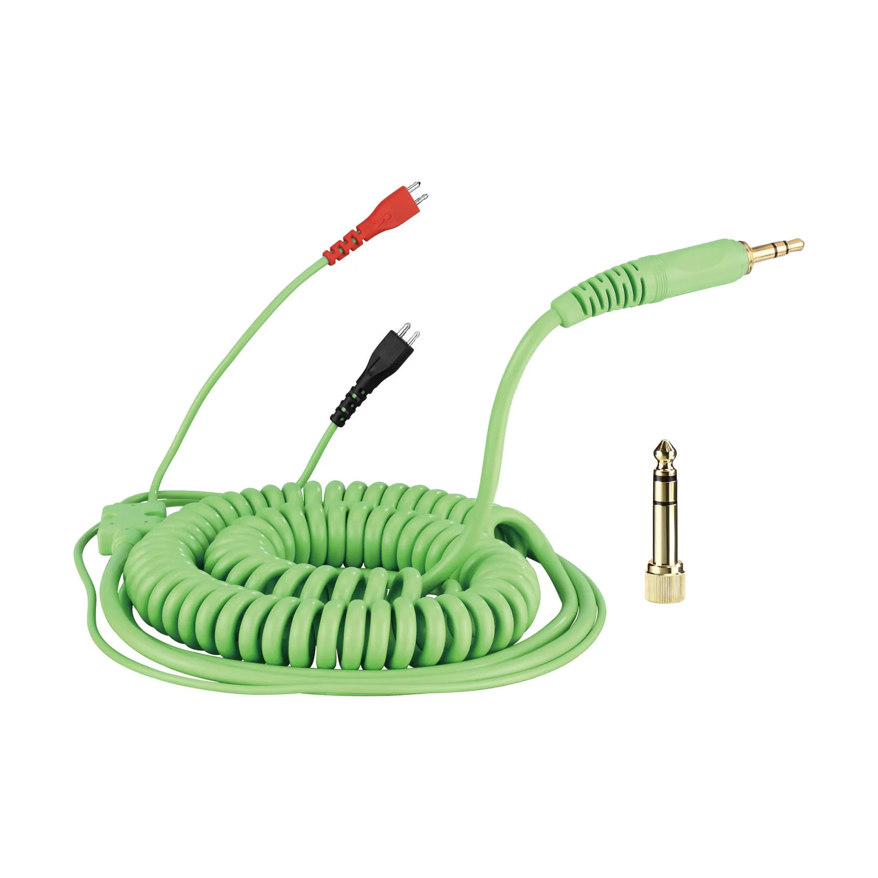 spiral-cord-deluxe-sennheiser-hd-25-yesil-kablo-35-metre Spiral Cord DeLuxe Sennheiser HD 25 Yeşil Kablo / 3,5 Metre - Görsel 1