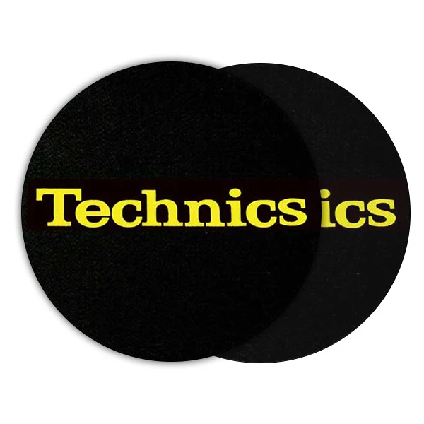 technics-script-yellow-slipmat-2-adet Technics Script Yellow Slipmat / 2 Adet - Görsel 1