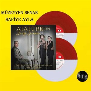 Atatürk'ün Sevdiği Şarkılar Kırmızı Beyaz Renkli Plak