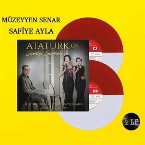 Atatürk'ün Sevdiği Şarkılar Kırmızı Beyaz Renkli Plak