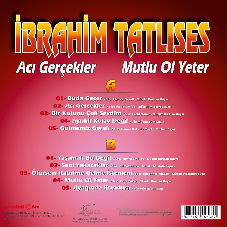 İbrahim Tatlıses Acı Gerçekler Plak