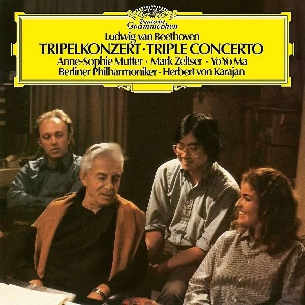 0001892440001-1.jpg Herbert von Karajan, Anne-Sophie Mutter, Yo-Yo Ma, Mark Zeltser Beethoven: Triple Concerto - Plak - Görsel 1
