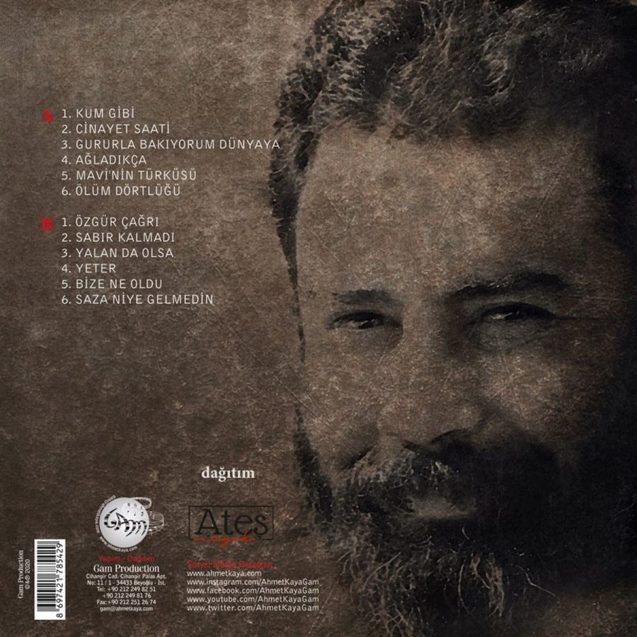 Ahmet Kaya Şarkılarım Dağlara Plak
