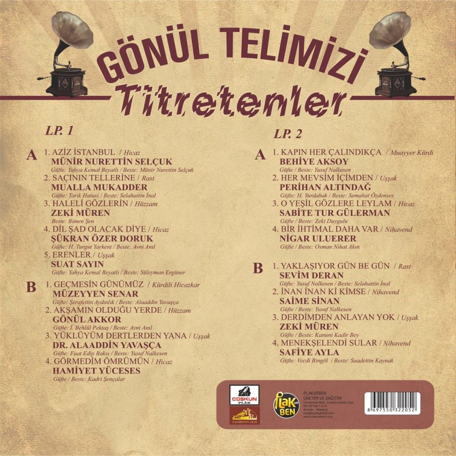 Gönül Telimizi Titretenler 1 Plak