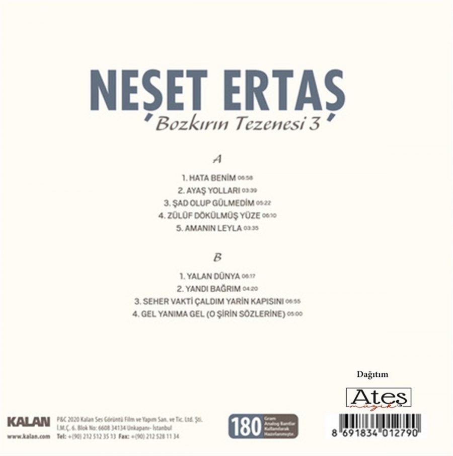 Neşet Ertaş Bozkırın Tezenisi 3 Plak