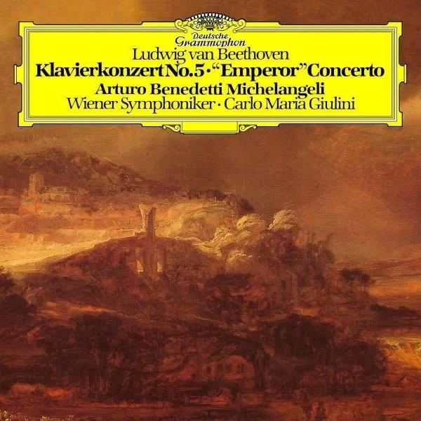 0001857349001-1.jpg Arturo Benedetti Michelangeli, Wiener Symphoniker, Carlo Maria Giulini Beethoven - Plak - Görsel 1