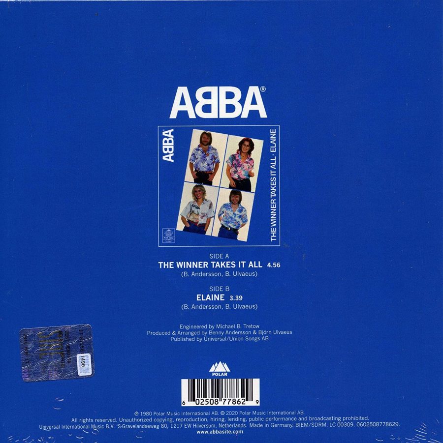 ABBA The Winner Takes It All (Limited Edition - Picture Disc) - Single - Plak - Görsel 2