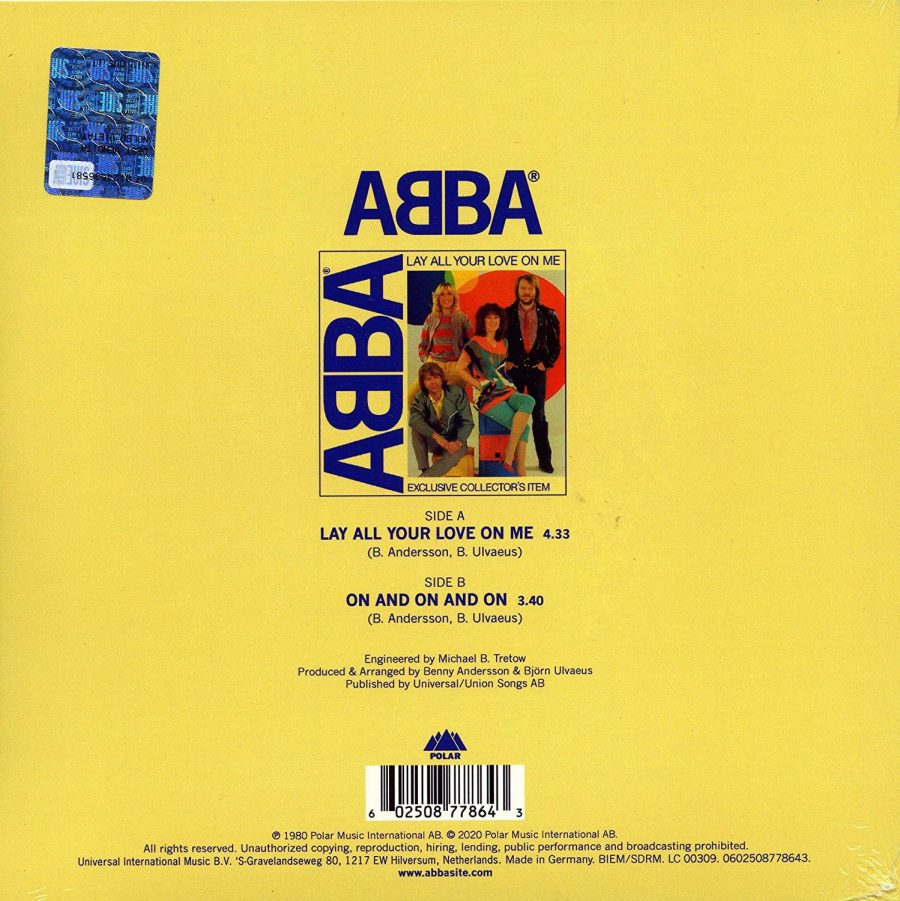ABBA Lay All Your Love On Me (Limited Edition - Picture Disc) - Single - Plak - Görsel 2