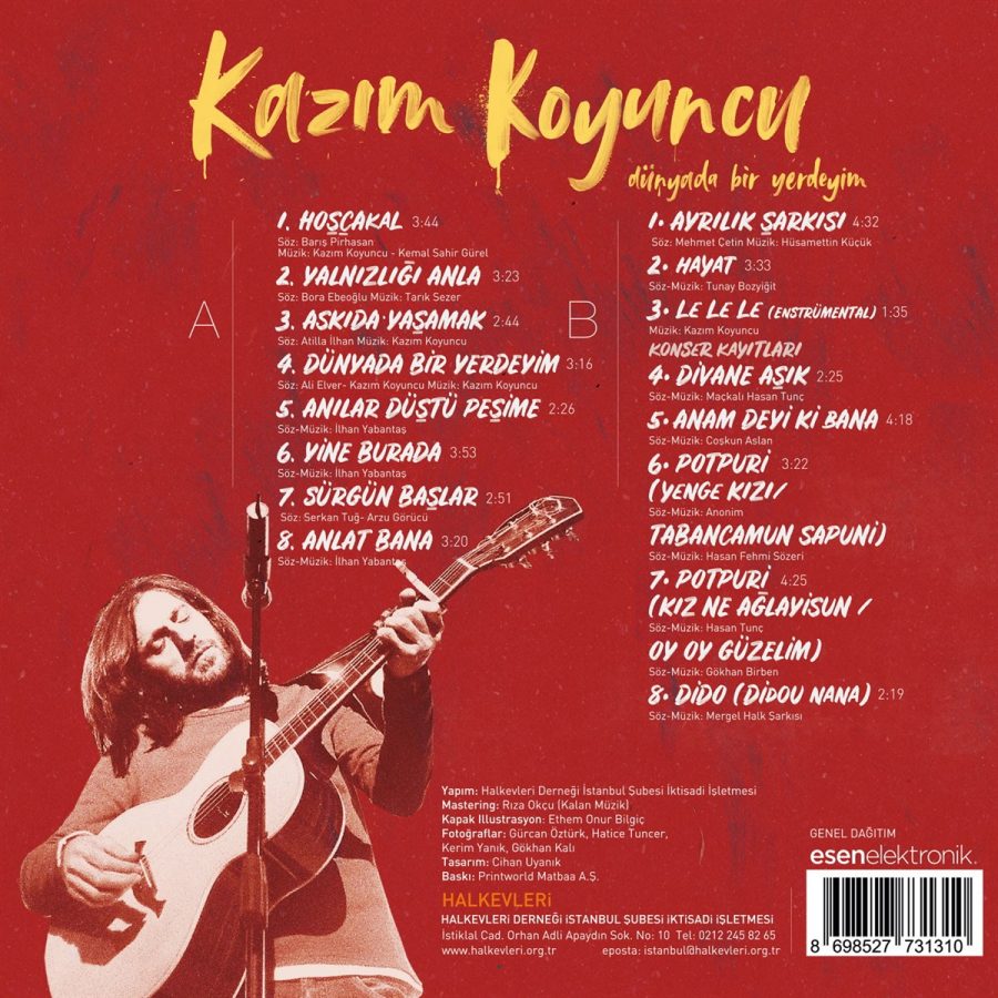 Kazım Koyuncu Dünyada Bir Yerdeyim - Plak - Görsel 2