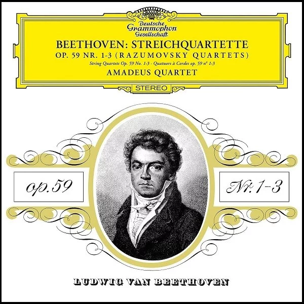 0001748432001-1.jpg Amadeus Quartet Beethoven: String Quartet No.7 in F - Plak - Görsel 1