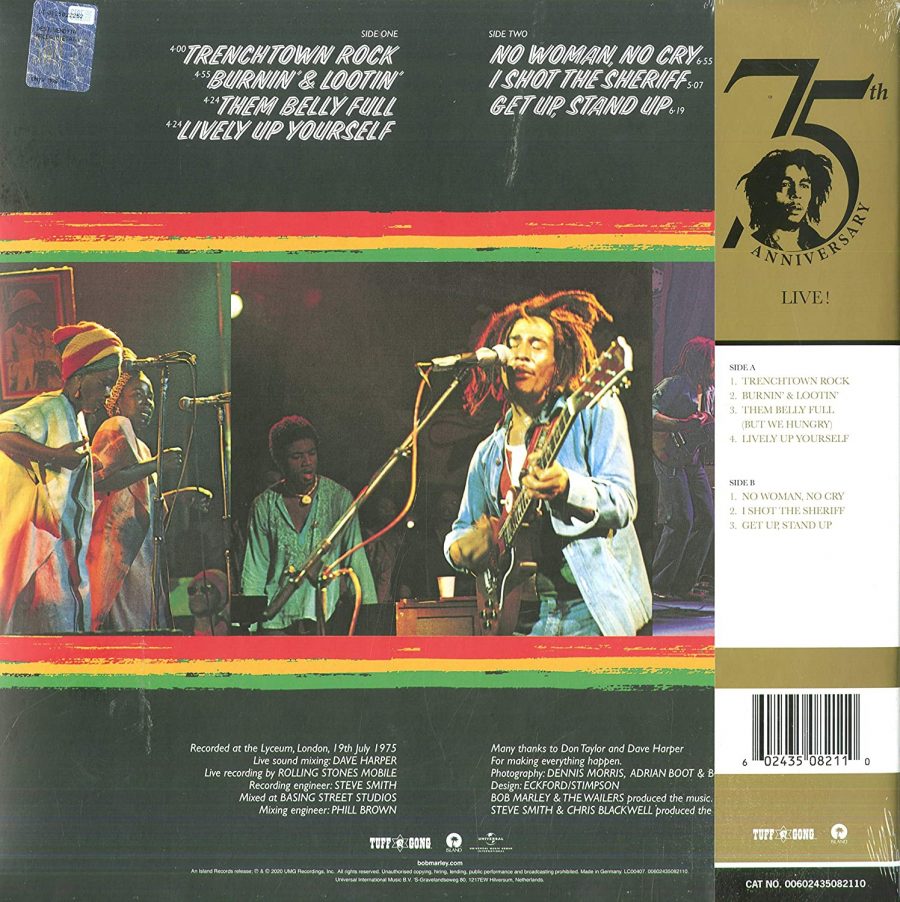 Bob Marley & The Wailers Live! (Half Speed Mastering) - Plak - Görsel 2