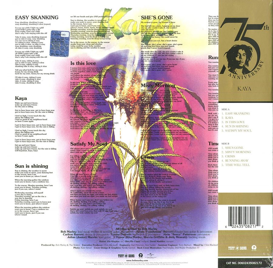 Bob Marley & The Wailers Kaya (Limited Edition - Half Speed Mastering) - Plak - Görsel 2