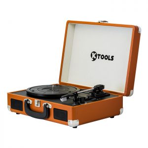 KTOOLS NOSTALGİE K344 Hoparlörlü Pikap Kahverengi