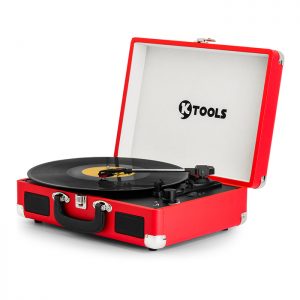 KTOOLS NOSTALGİE K344 Hoparlörlü Pikap Kırmızı