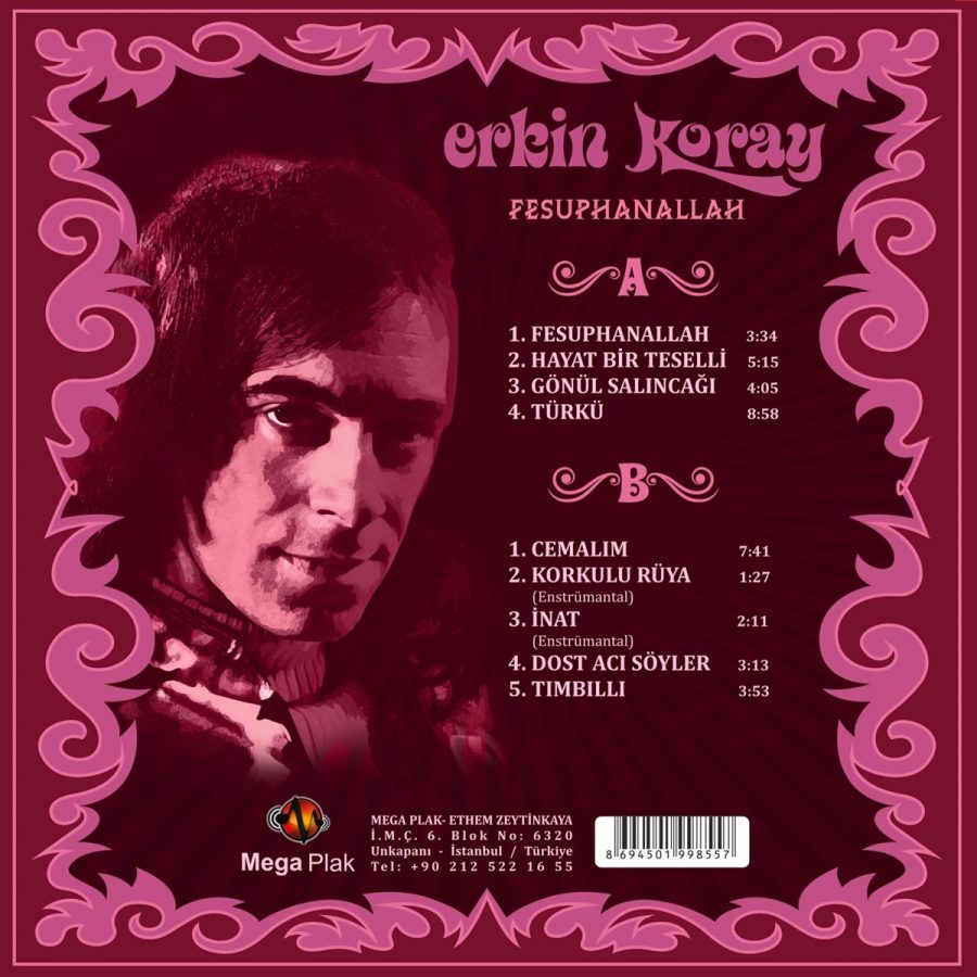Erkin Koray Fesuphanallah - Plak - Görsel 2