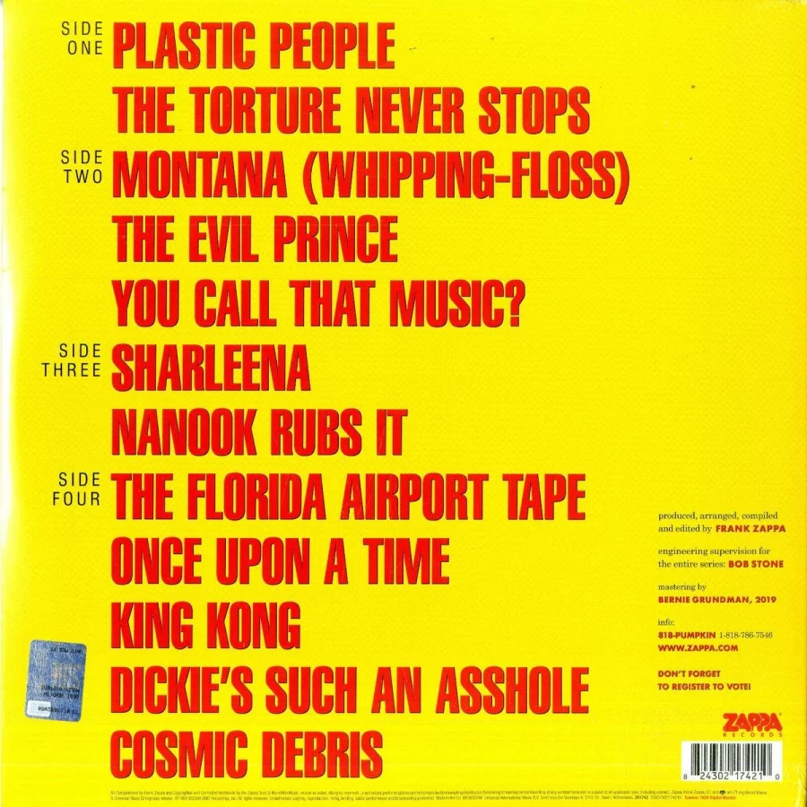 Frank Zappa - You Cant Do That On Stage Anymore [Sampler] (RSD 2020) (2 Plak) - Görsel 2