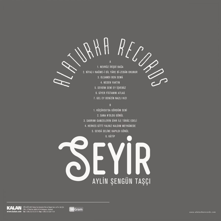 Aylin Şengün Taşçı Seyir ''Alaturca Records'' - Plak - Görsel 2