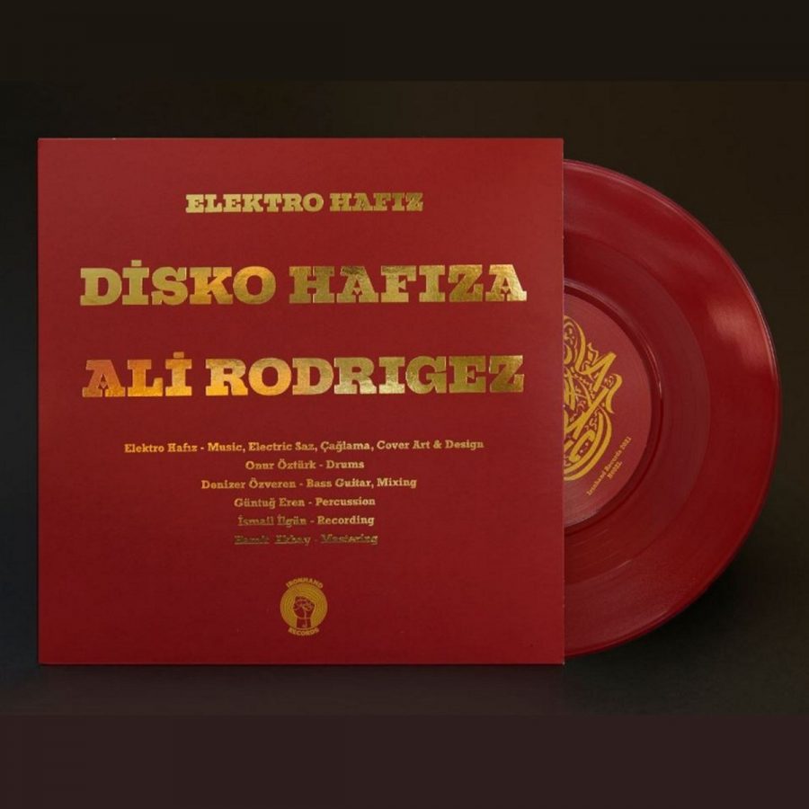 Elektro Hafız Disko Hafıza / Ali Rodrigez 45'lik Single Renkli Plak - Görsel 2