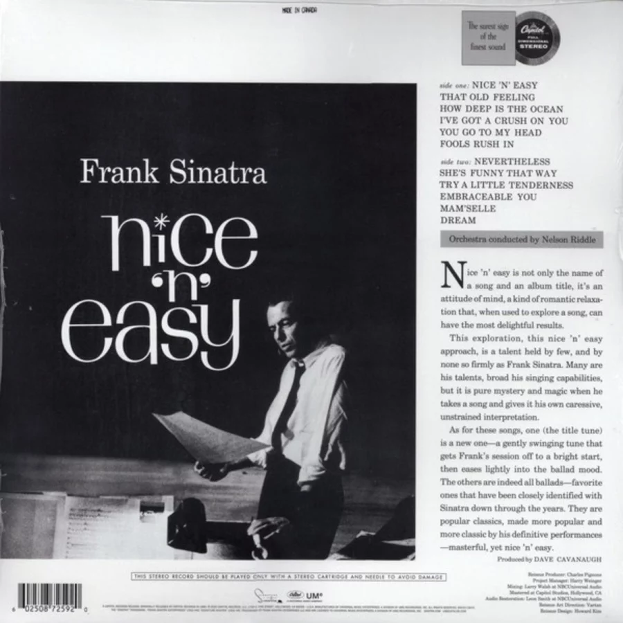Frank Sinatra Nice 'N' Easy - Plak - Görsel 2