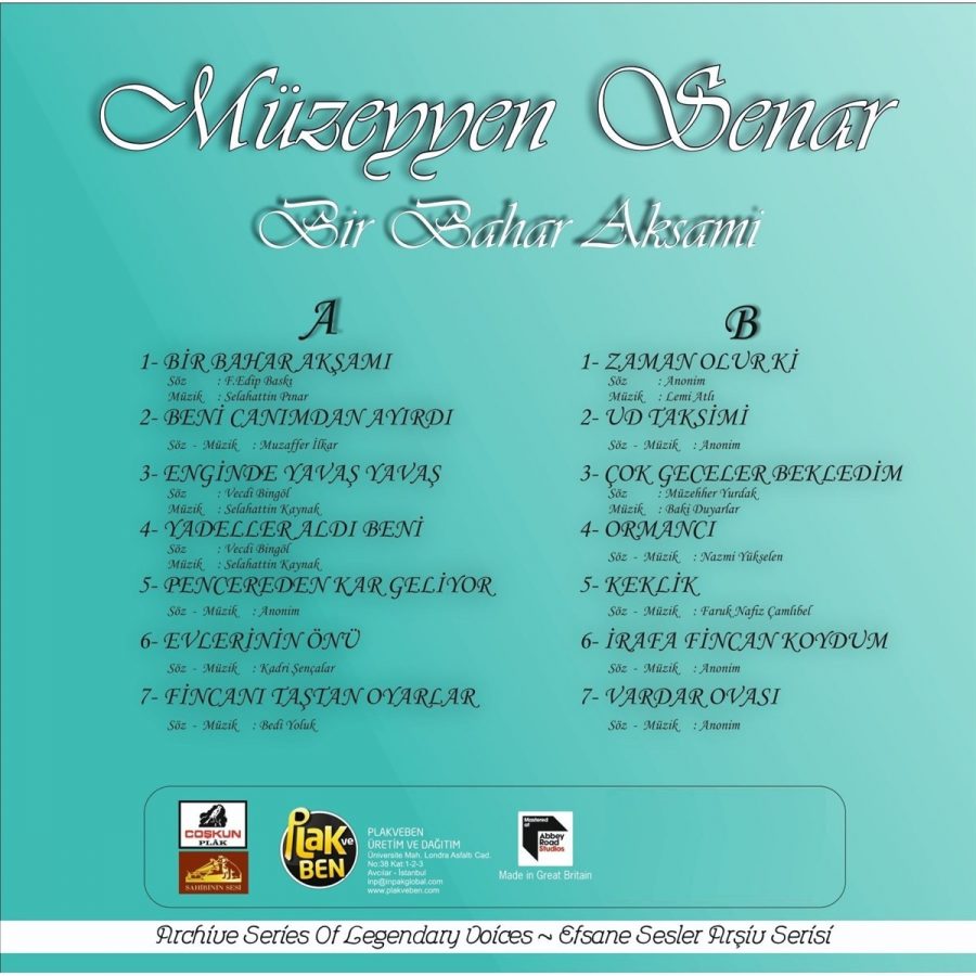 Müzeyyen Senar Bir Bahar Akşamı - Plak - Görsel 2