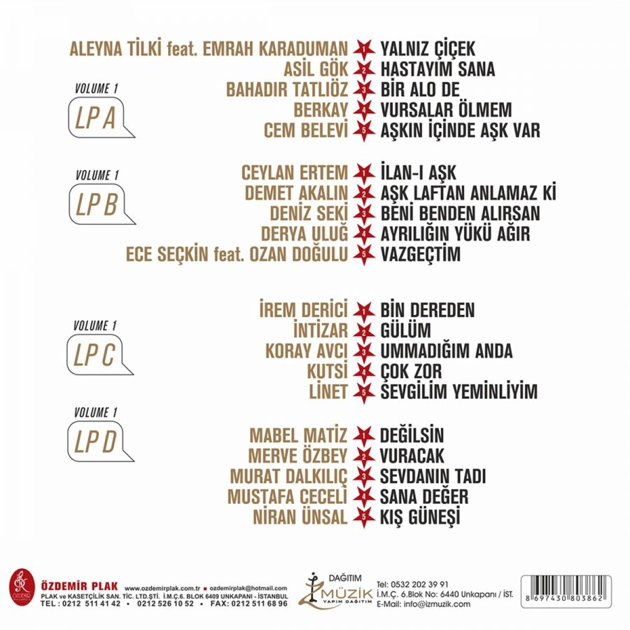 Yıldız Tilbe'nin Yıldızlı Şarkıları Volume 1 - 2 Plak - Görsel 2
