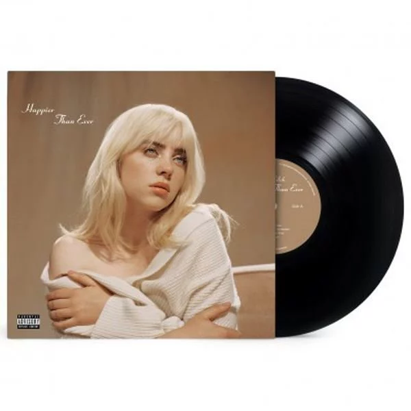 0001943380001-1.jpg Billie Eilish Happier Than Ever - Plak - Görsel 1