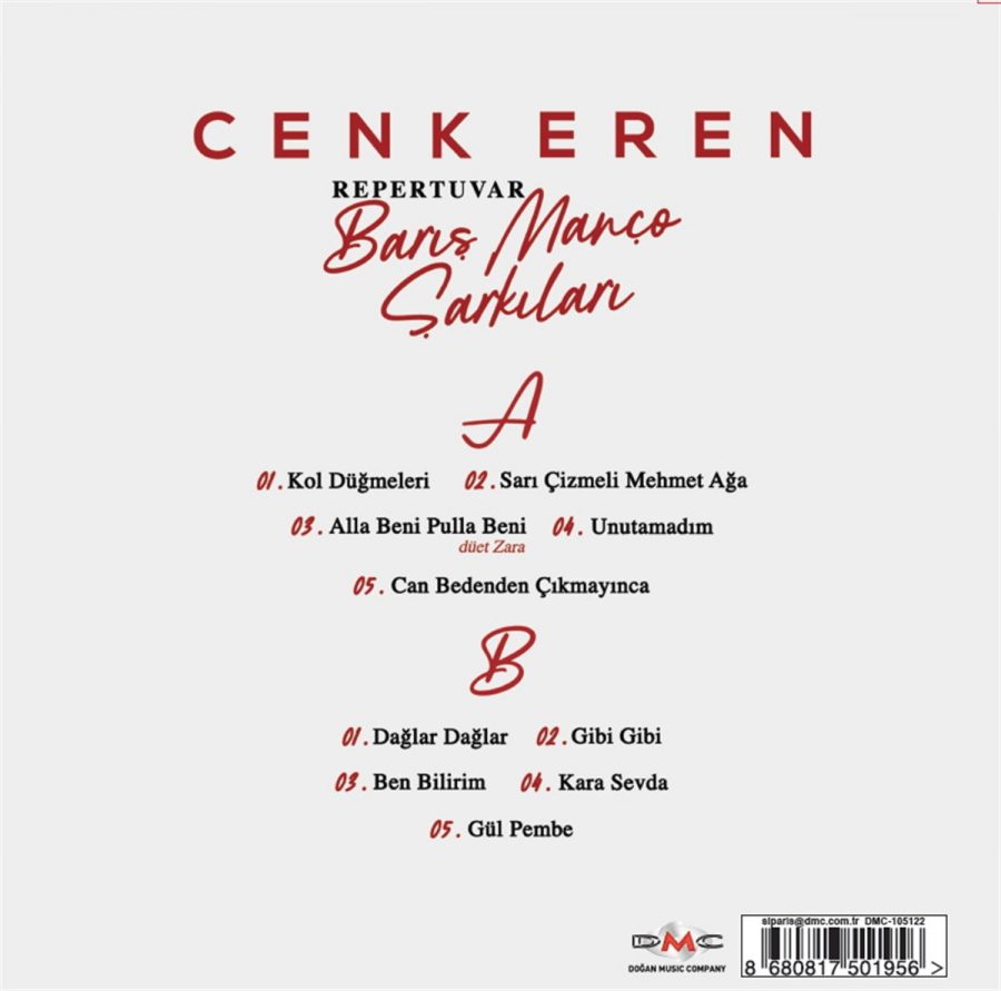 Cenk Eren Repertuvar Şarkıları - Plak - Görsel 2