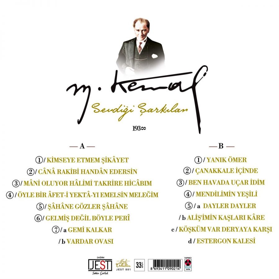 Mustafa Kemal Atatürk'ün Sevdiği Şarkılar - Plak - Görsel 2
