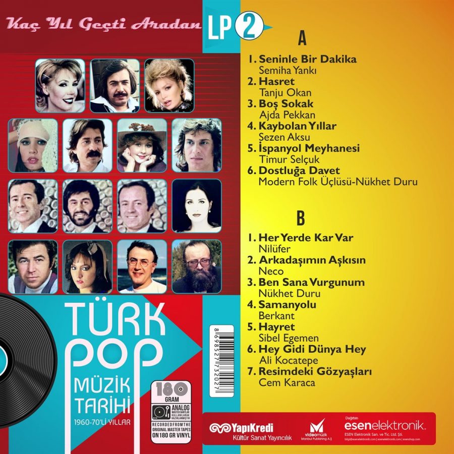 Türk Pop Müzik Tarihi 1960-70'lı Yıllar LP Vol.2 - Plak - Görsel 4