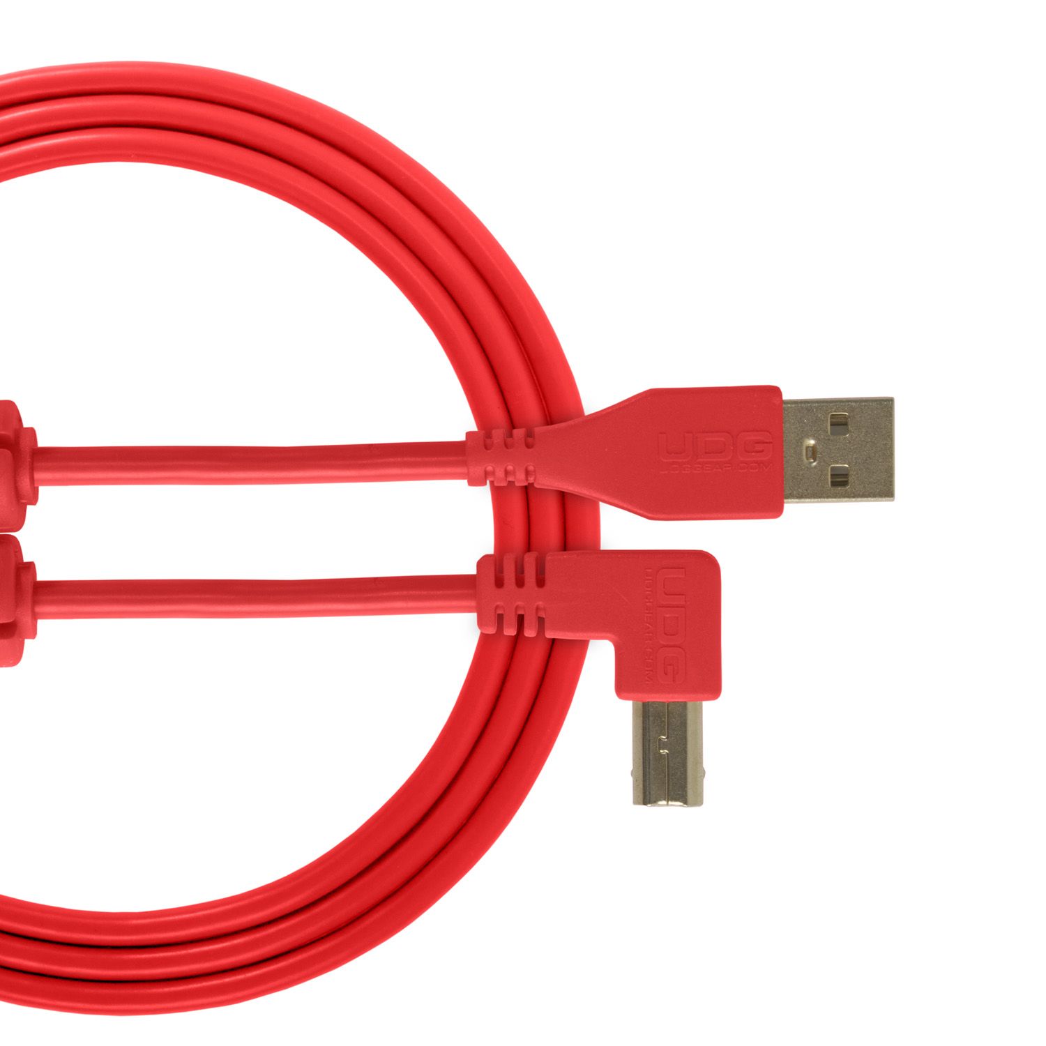 UDG Ultimate Audio Cable USB 2.0 A-B Red Angled RN7315