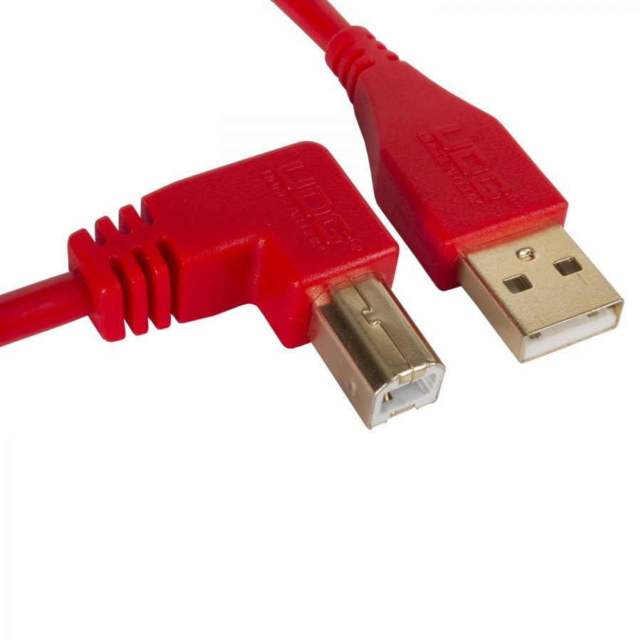 UDG Ultimate Audio Cable USB 2.0 A-B Red Angled - Görsel 2