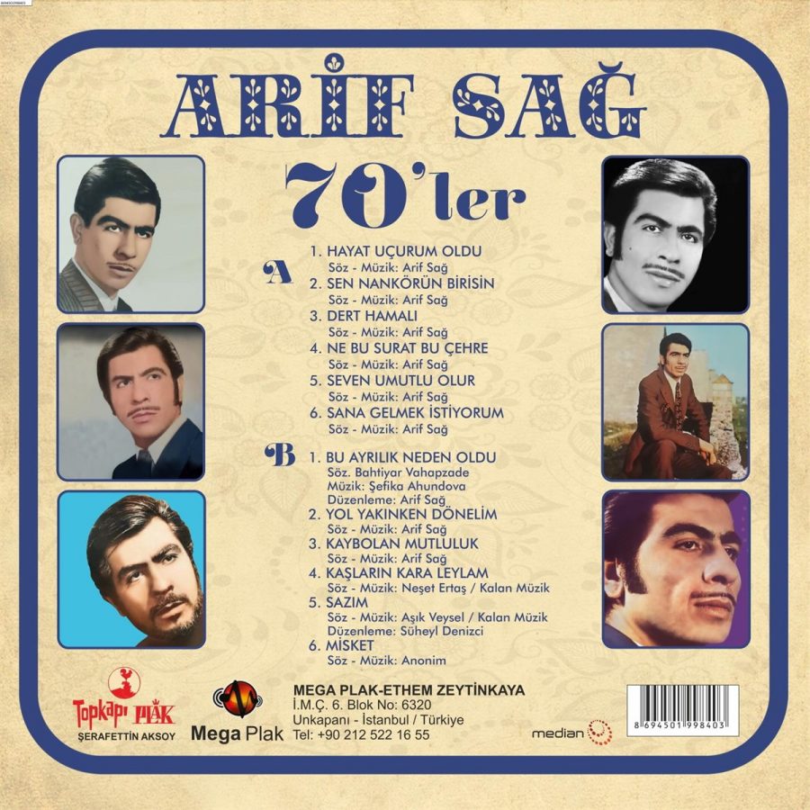 Arif Sağ 70'ler - Plak - Görsel 2