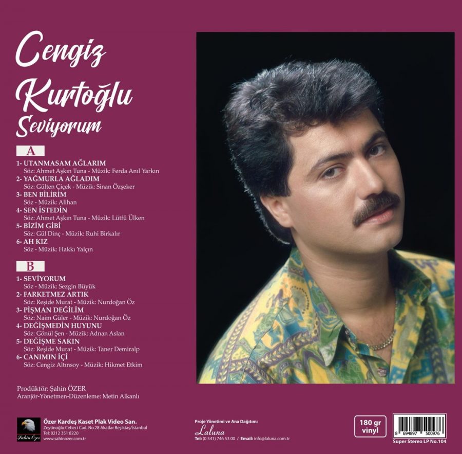 Cengiz Kurtoğlu Seviyorum - Plak - Görsel 2