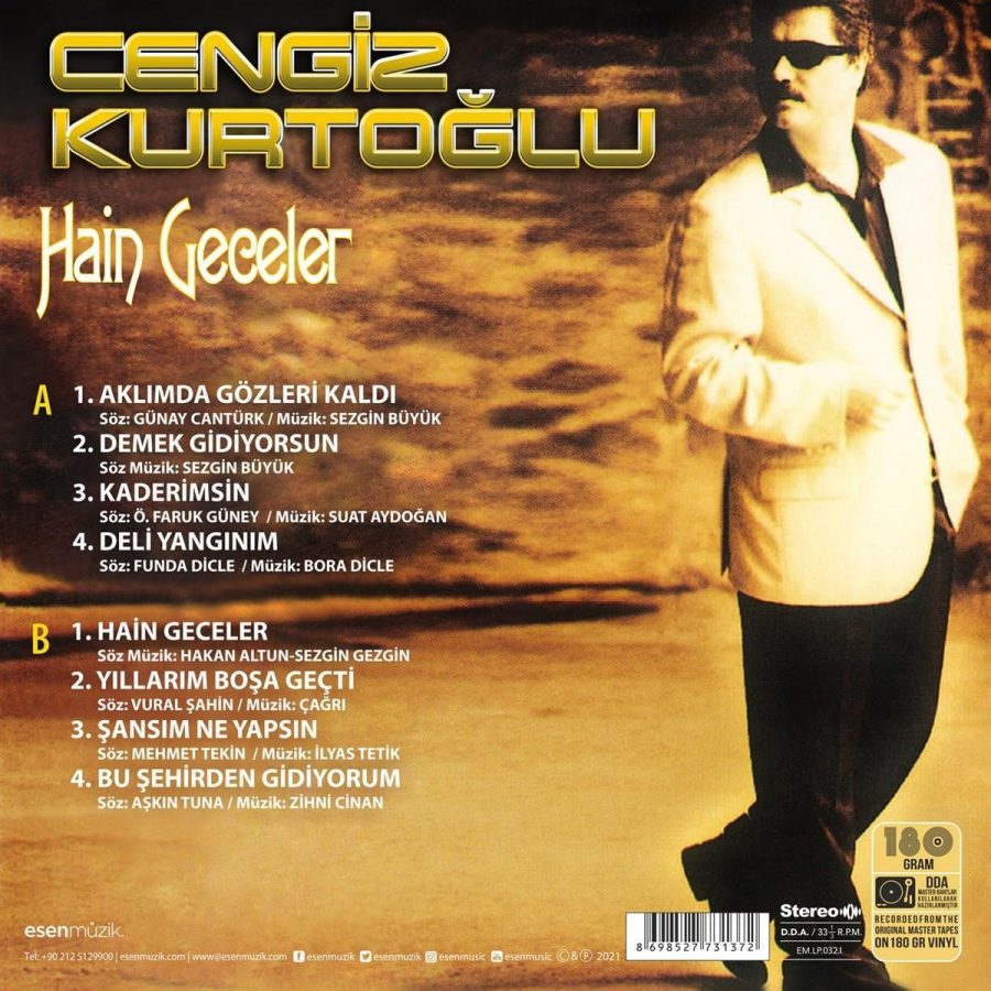 Cengiz Kurtoğlu Hain Geceler - Plak - Görsel 2