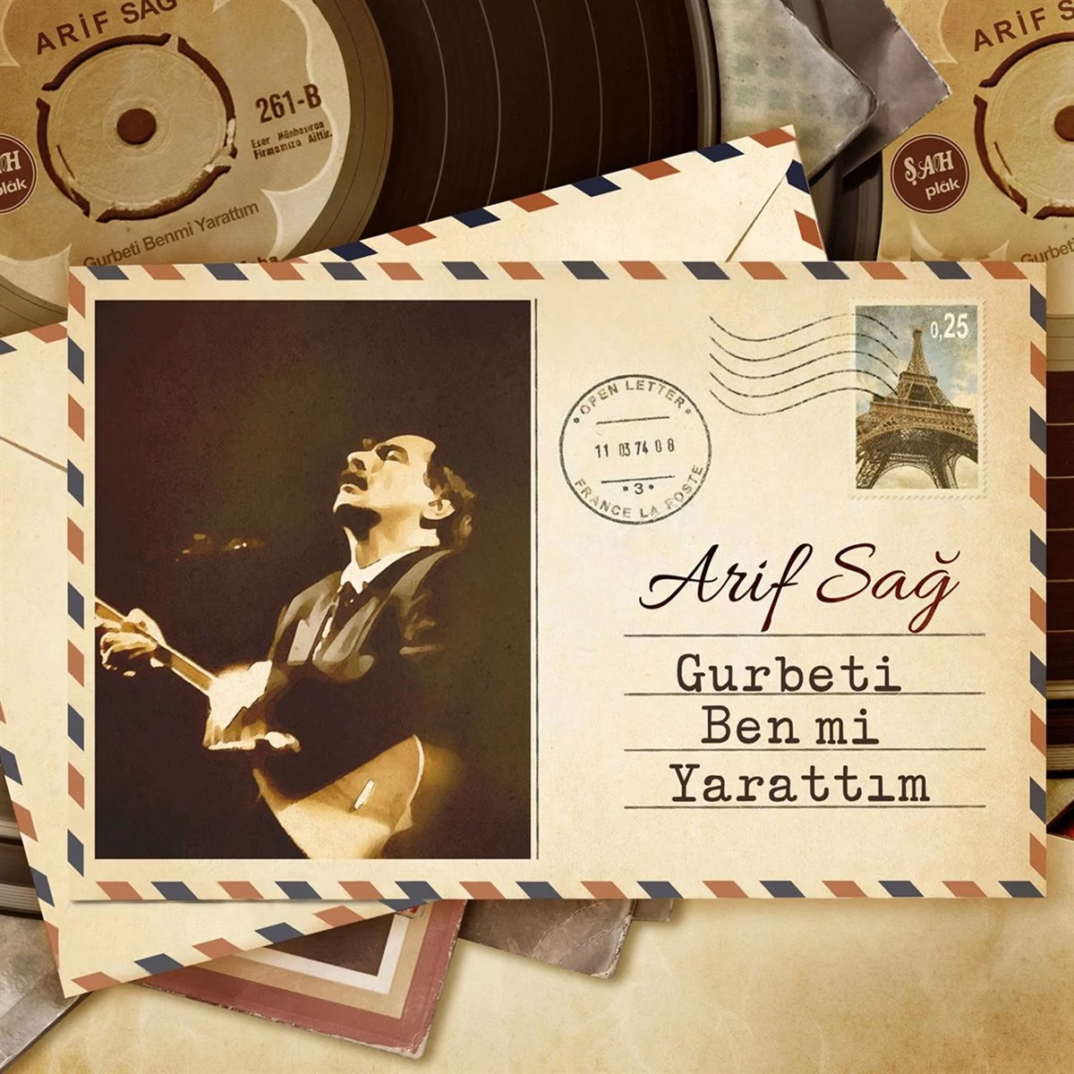 arif-sag-gurbeti-ben-mi-yarattim-plak Arif Sağ Gurbeti Ben Mi Yarattım - Plak - Görsel 1