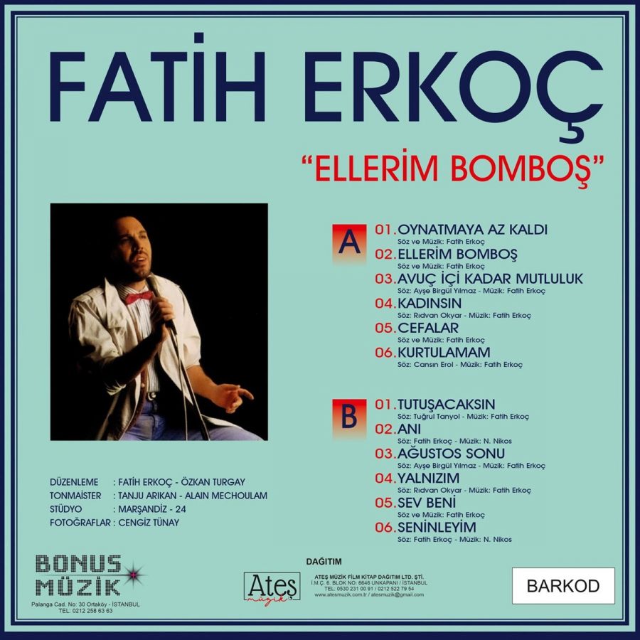 Fatih Erkoç Ellerim Bomboş - Plak - Görsel 2