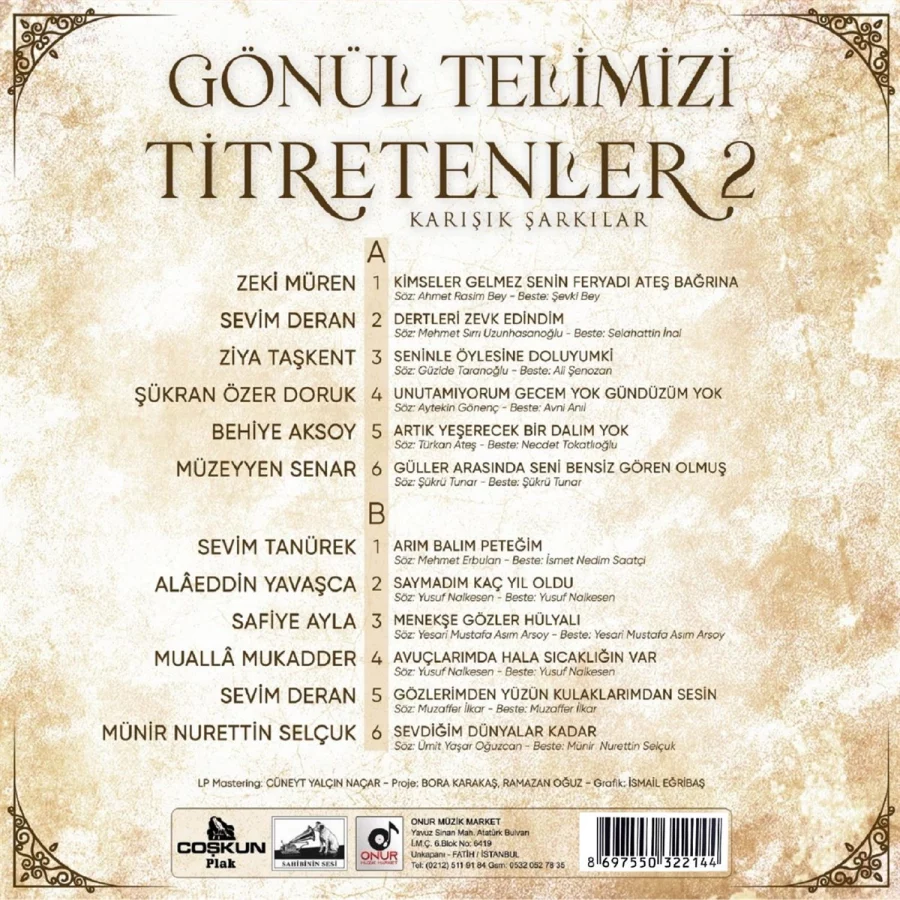 Gönül Telimizi Titretenler 2- Plak - Görsel 2