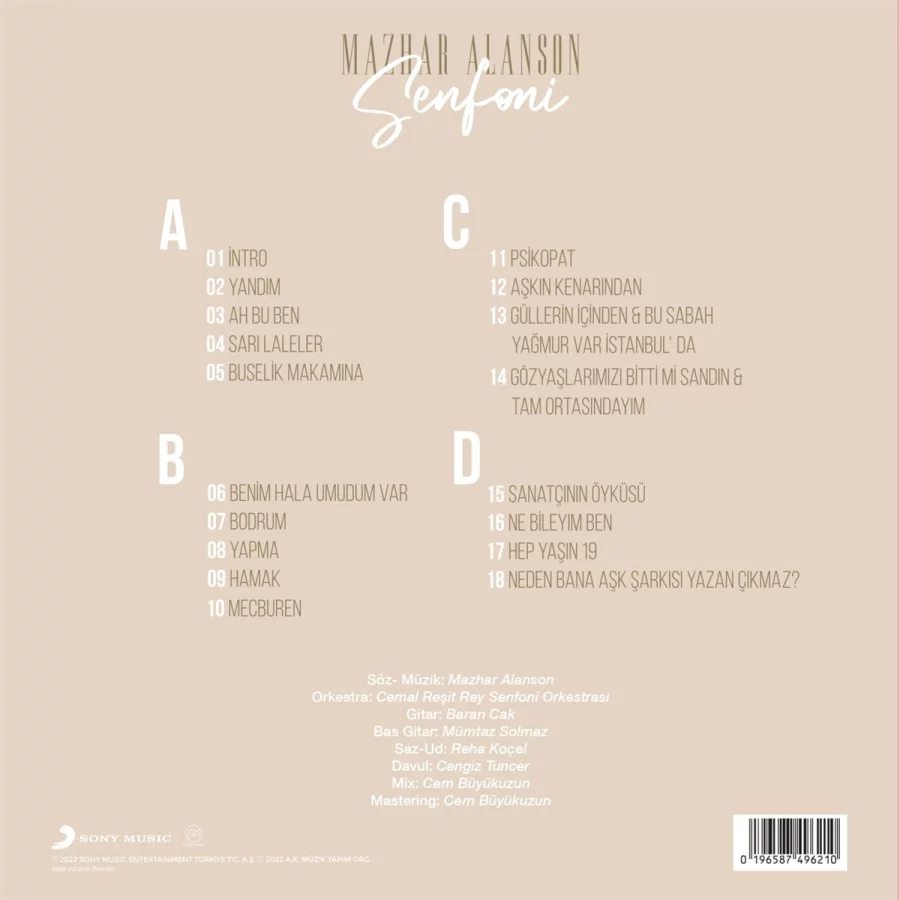 Mazhar Alanson Senfoni - 2 Plak - Görsel 2