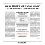 Okay Temiz Oriental Wind Montreux Jazz Festival Türkiye Edisyonu 1982 - Plak - Görsel 2