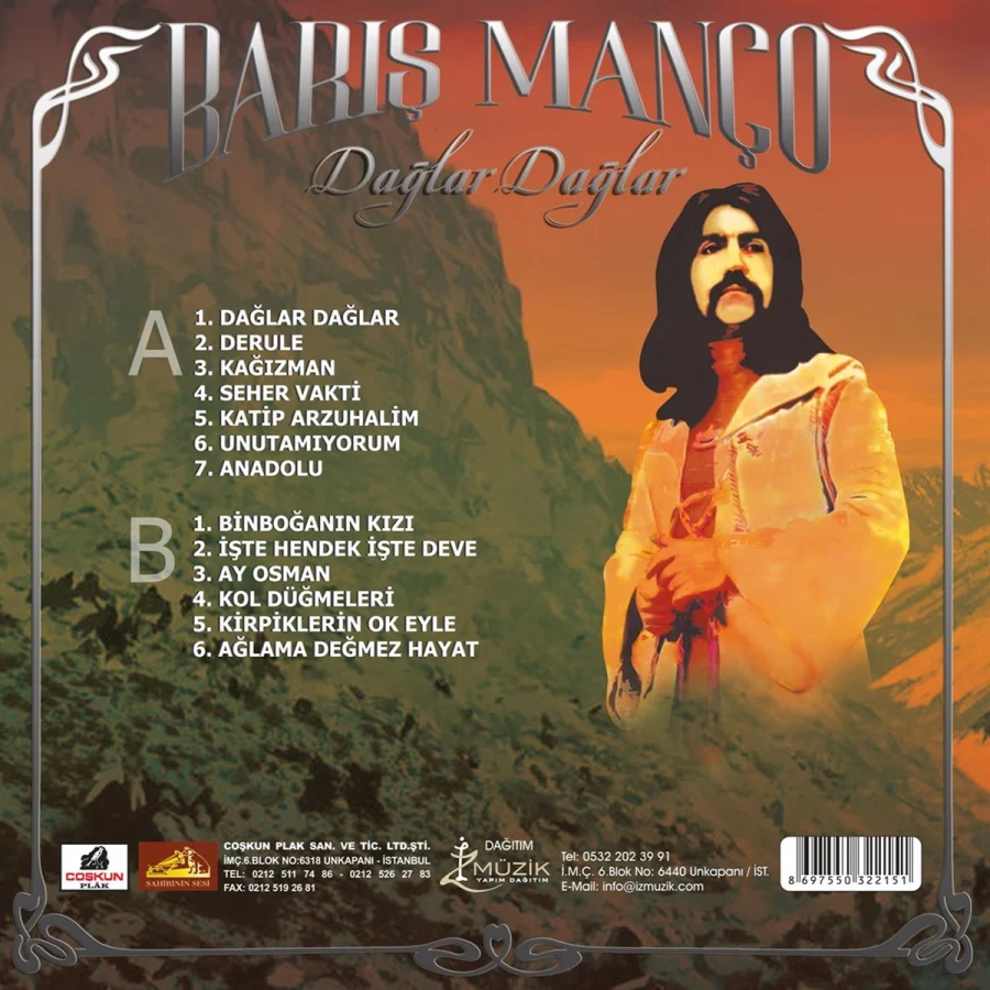 Barış Manço Dağlar Dağlar - Plak - Görsel 2