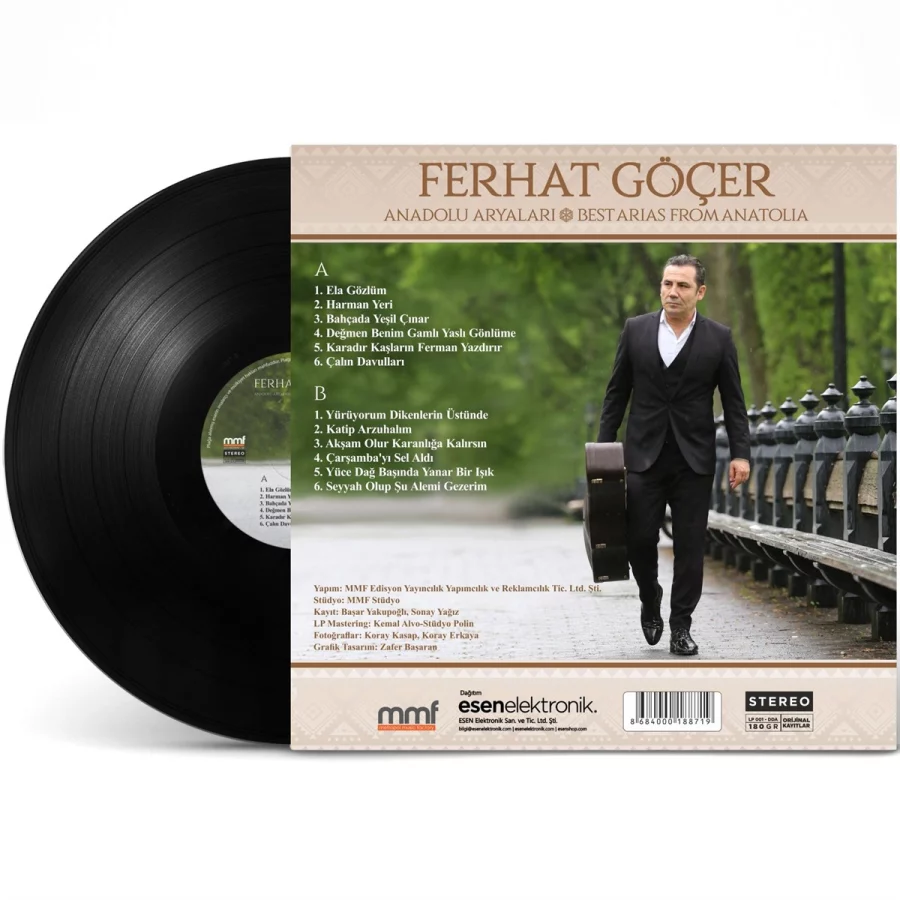 Ferhat Göçer Anadolu Aryaları - Plak - Görsel 3